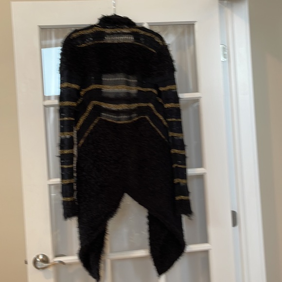 Buffalo David Bitton, Long Sweater (M) [black with gold thread accent] - Picture 3 of 10